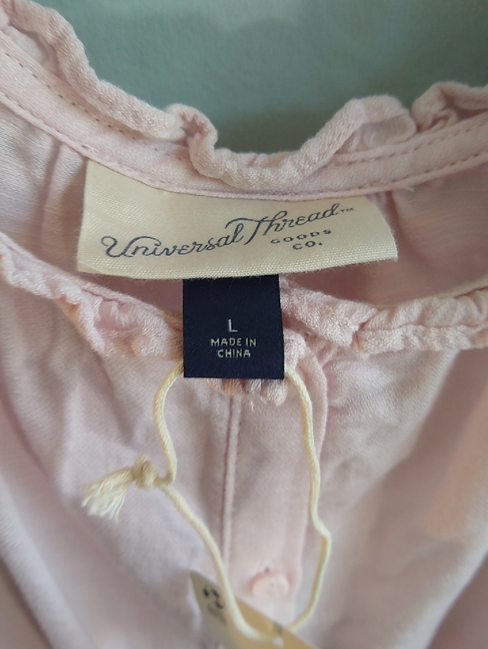 NWT Universal Thread L blush barely pink tank or sleep top - Picture 2 of 7